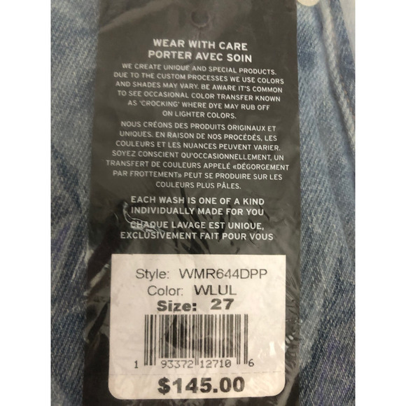 Hudson Gemma Shorts Mid Rise Cut Off Raw Hem Jean Denim Worn Lullaby NWT Size 27 - Picture 8 of 8